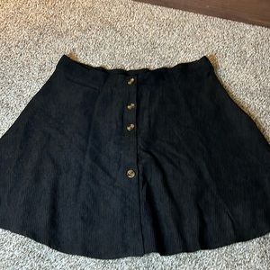 SHEIN curve ribbed button up skirt, size 1XL